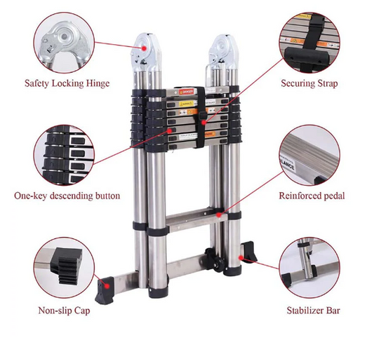 Portable Collapsible Extension Ladder