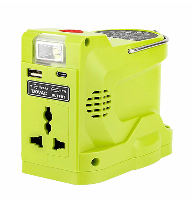 200W Power Inverter for Dewalt/Makita/Milwaukee/Ryobi 18-20V to 120V Adapter