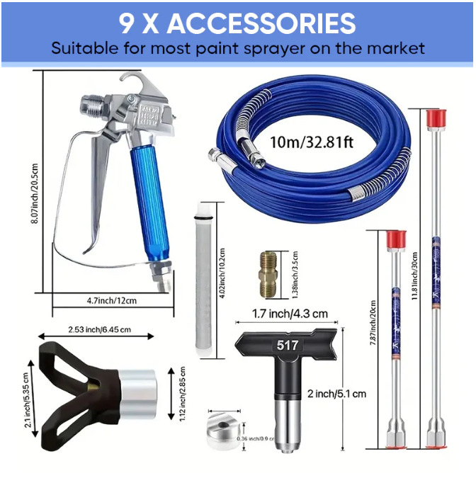 Airless Paint Sprayer Kit