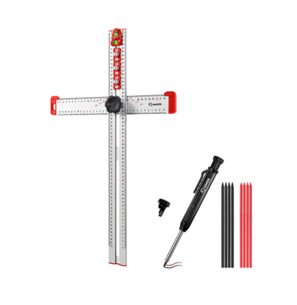 4 in 1 Drilling Positioning Ruler