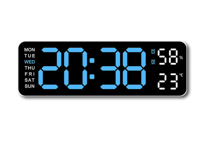 Upgraded Digital Wall Clock Large Display