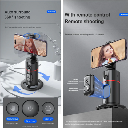 Auto Face Tracking Tripod Remote Control