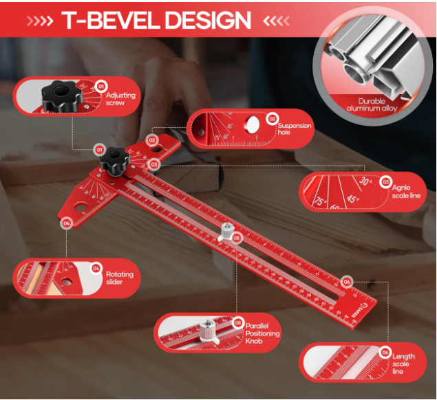 Woodworking Scriber Marking Line Ruler