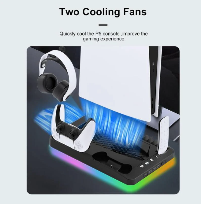 Charging Base Cooling Bracket for Dual PS5