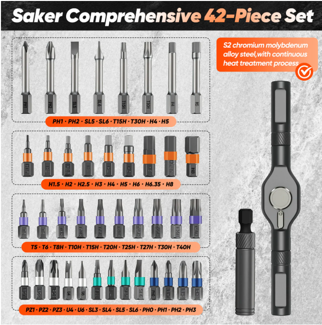 42 in 1 Magnetic Screwdriver Set