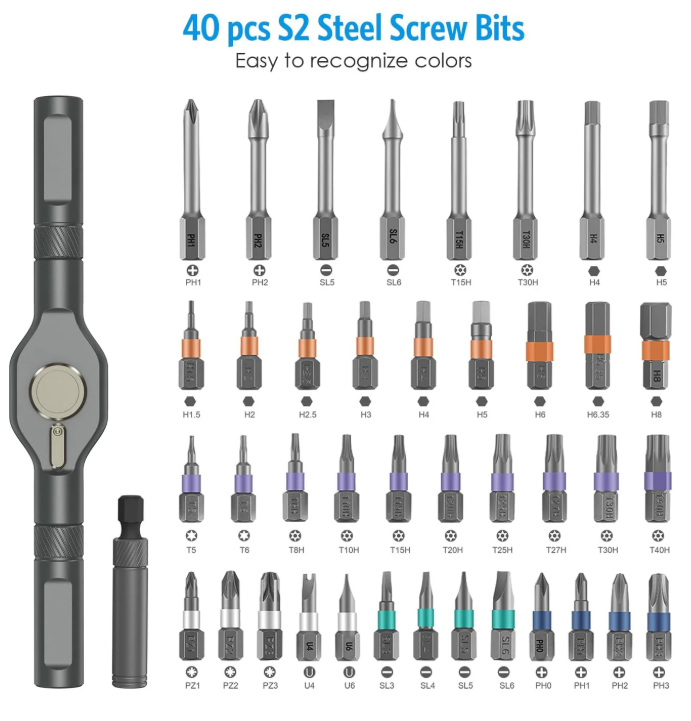 42 in 1 Magnetic Screwdriver Set