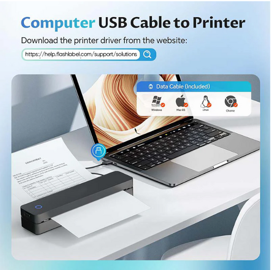 Wireless Thermal Mobile Printer