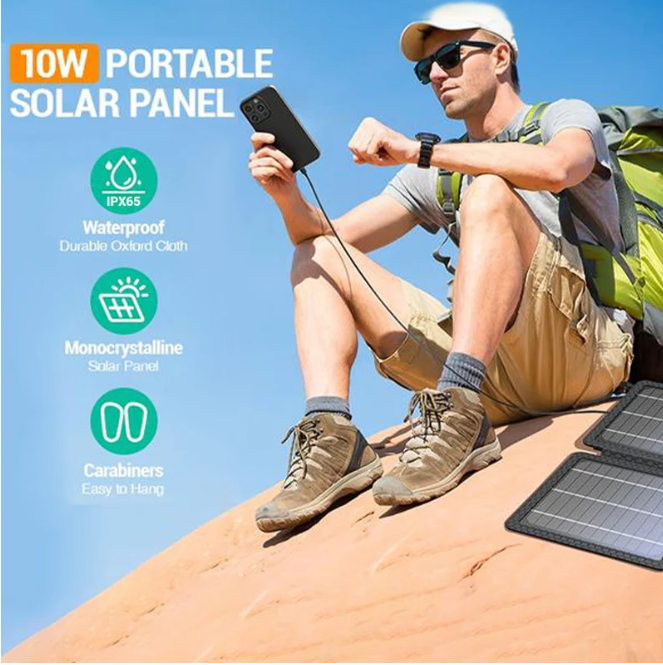 10W Fast Charging Portable Solar Charger