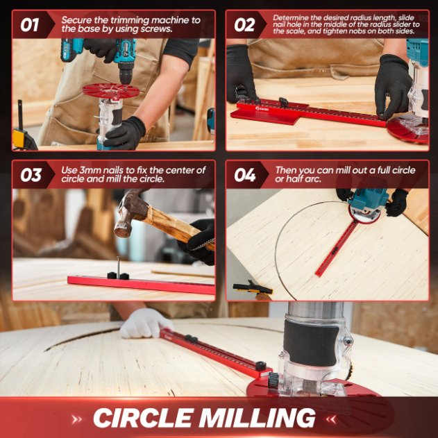 Upgraded Router Milling Groove Bracket
