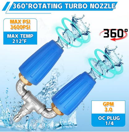 Dual/Triple Turbo Nozzle Pressure Washer