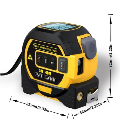 Portable 3-in-1 Infrared Laser Tape Measuring