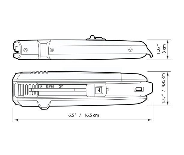 2 in 1 Scraper Utility Knife