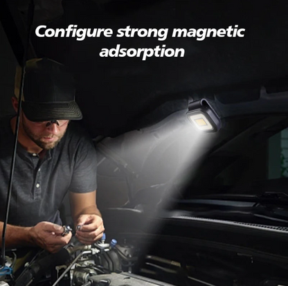 Rechargeable LED Work Lamp for Versatile Use - Magnetic Portable Light