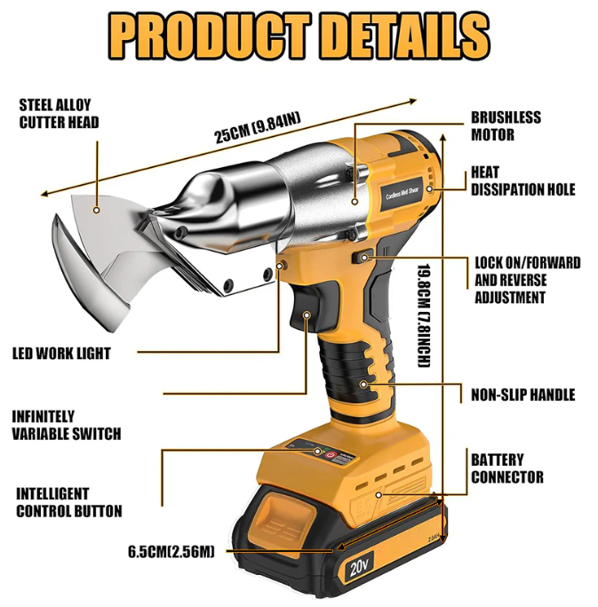 Cordless Sheet Brushless Metal Cutter