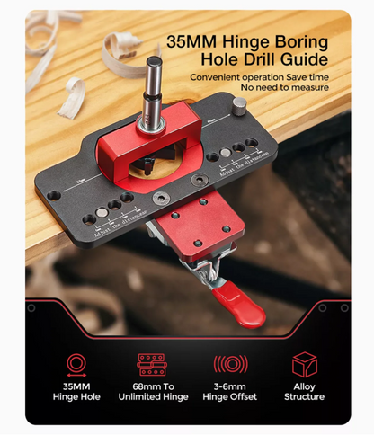 Aluminum Alloy Hinge Boring Drill Guide Jig
