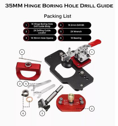 Aluminum Alloy Hinge Boring Drill Guide Jig