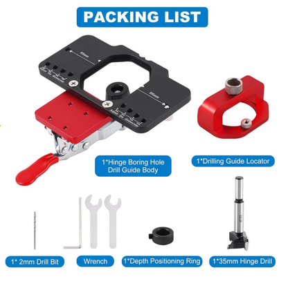 Aluminum Alloy Hinge Boring Drill Guide Jig