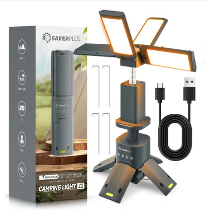 Outdoor Lighting Solution - Camping Lantern with Four Led Lamps