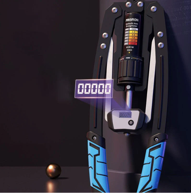 Adjustable Hydraulic Arm Strength Trainer (with LED counter)