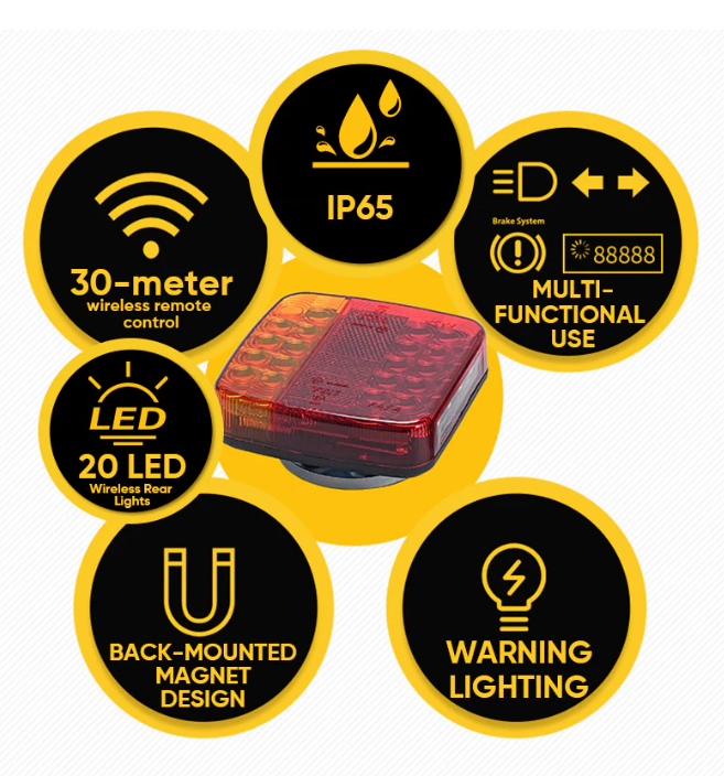 Wireless Trailer Lights Kit